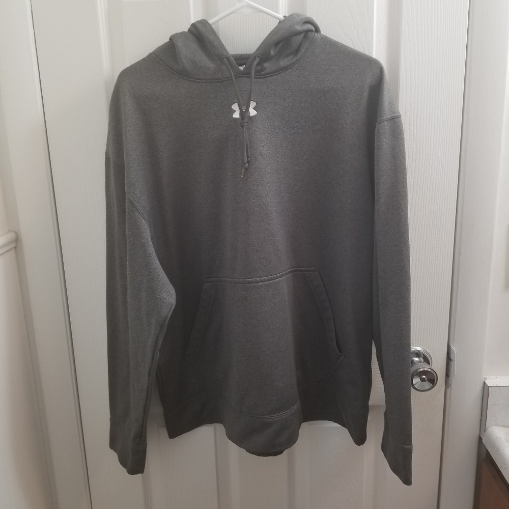 Under Armor grey hoodie size mens large